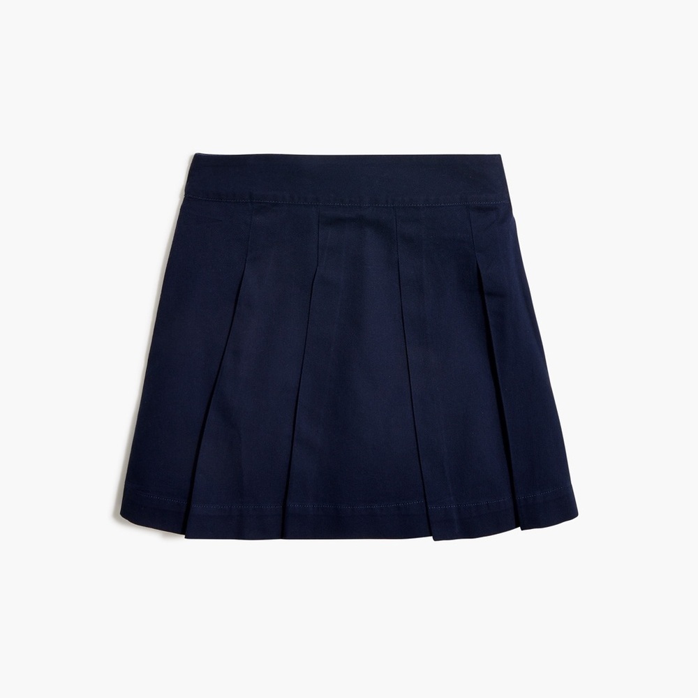 NWT J. Crew Crewcuts Girls Cotton Twill Uniform Skort Navy Sz 10